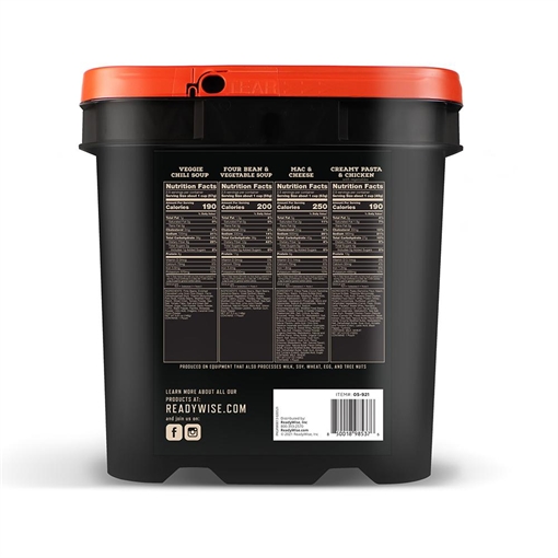 ReadyWise Adventure Meals Outdoor Adventure Hunting Bucket RW05-932