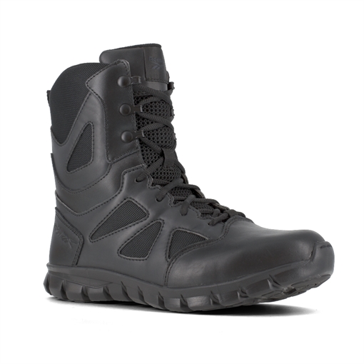 Reebok Sublite Cushion Tactical 8'' Boot w/ Soft Toe - Black RB8805-M-09.5