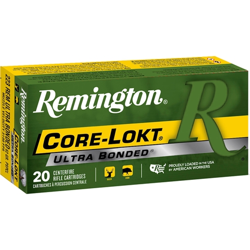 Remington Remington Core-Lokt Centerfire Rifle Ammo 223 Rem. 62 gr. Core-Lokt Ultra Bonded PSP 20 rd. 22111