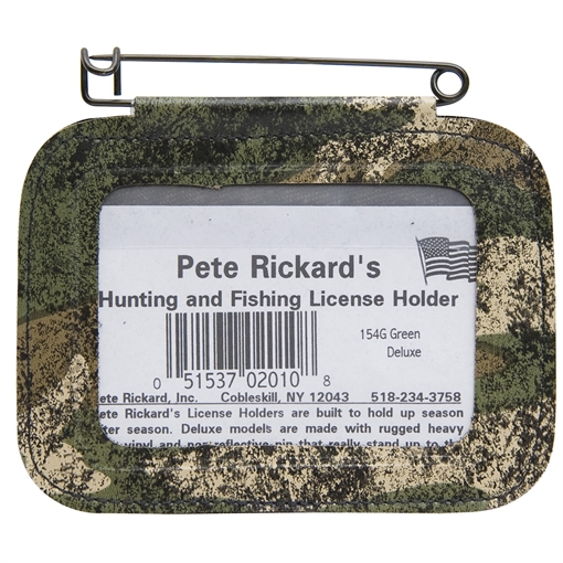 Pete Rickard Rickards Hunting License Holder Single Camo 154G 051537020108