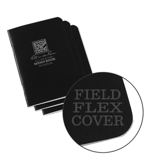 Rite in the Rain Stapled Notebook (3.25'' x 4.625'') - 3 Pack 771FX-M