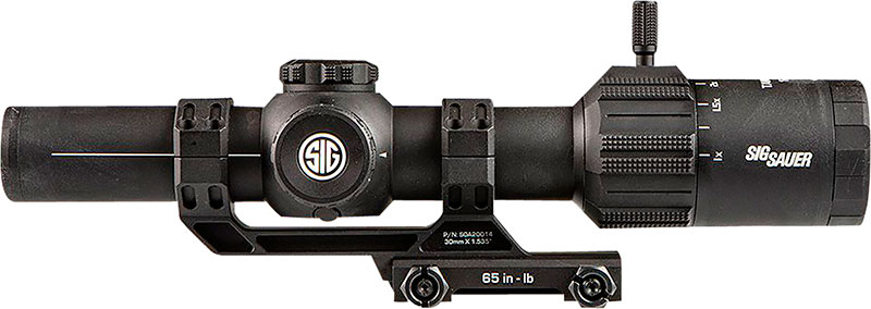 Sig Sauer Tango-MSR LPVO Rifle Scope SOT61000, 1-6x24mm, BDC6 Reticle, Black