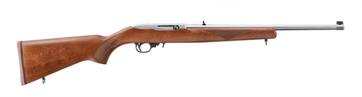 Ruger 10/22 Sporter, Semi-Automatic Rifle, 22 LR, 18.5" Barrel, Clear Satin Finish, Alloy Steel, Walnut Stained Hardwood Stock, Adjustable Rear & Gold Bead Front Sight, 10 Rounds, 1 Magazine 31228