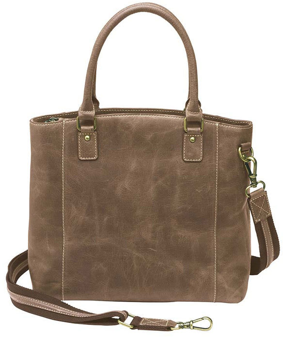 Gun Tote'n Mamas Distressed Leather Town Tote Vintage Leather (GTM-CZY51) Fits Small Pistols & Revolvers, Ambidextrous Hand