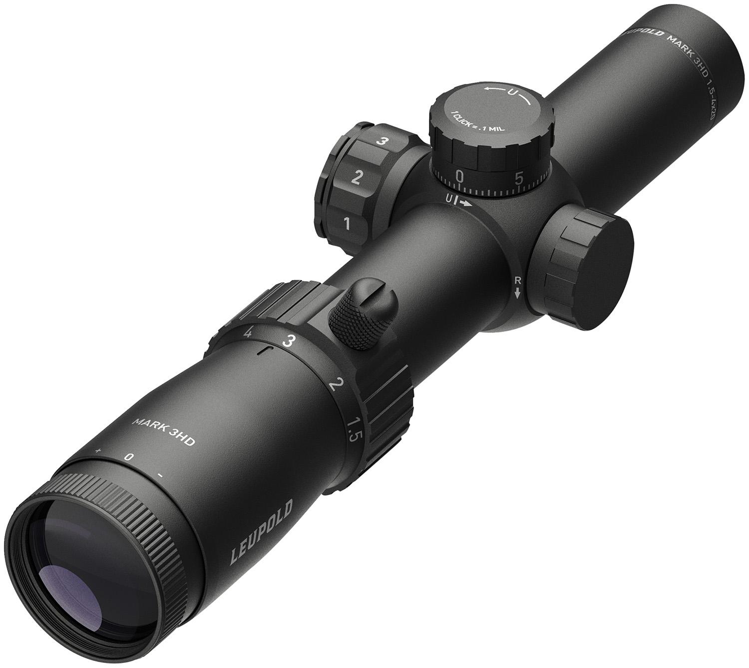 Leupold Optics Mark 3HD Rifle Scope 180664, 1.5-4x, 20mm Obj, 30mm Tube, Illuminated FireDot TMR Reticle