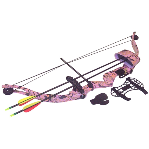 SA Sports Majestic Youth Bow Package Pink Camo 20 lbs. RH 566