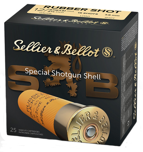 Sellier & Bellot Rubber 12 Ga, 2.75", 2-11/16 oz, 25rd Box