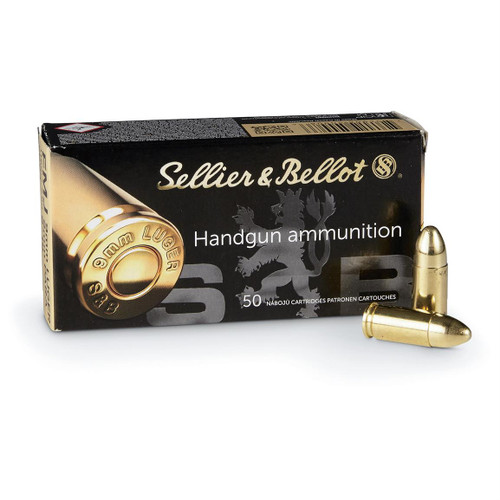 Sellier & Bellot Handgun 9mm Luger 124gr Full Metal Jacket 50 Per Box