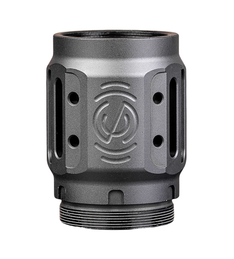 SilencerCo Charlie MAAD Brake 2.0 Black Anodized Aluminum 2.23" OAL 1.68" Diameter AC5451