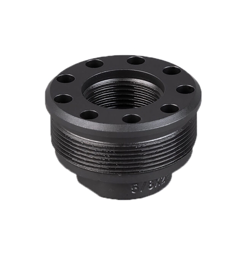 SilencerCo Alpha Direct Thread Mount Fits 9/16"x24 Black AC822