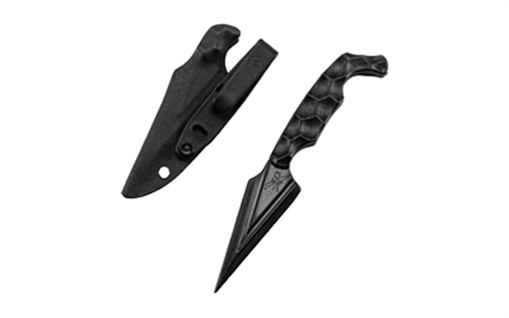 STROUP Ultralite Non Metallic, 3.75" Spear Point Blade, Zytel Construction, 7.5" Overall Length, Black, Includes Sheath ULNM-B