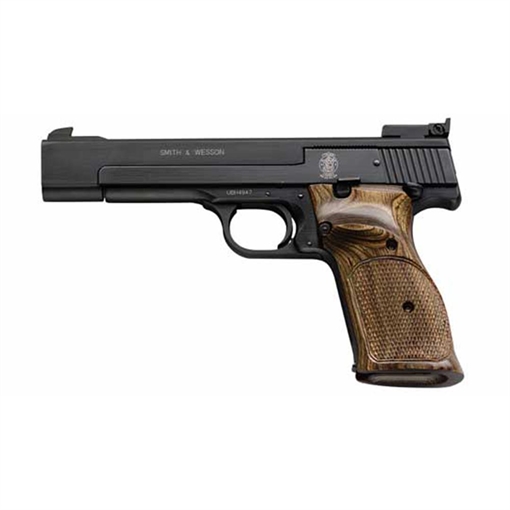 S&W M41 Handgun .22 LR 10rd Magazine 5.5" Barrel Adj Sight Wood Grips-DEMO 130511U