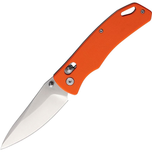 SZCO SZCO G10 Rolling Lock Stainless Folder Knife 4.25 in. Orange RUC-4005