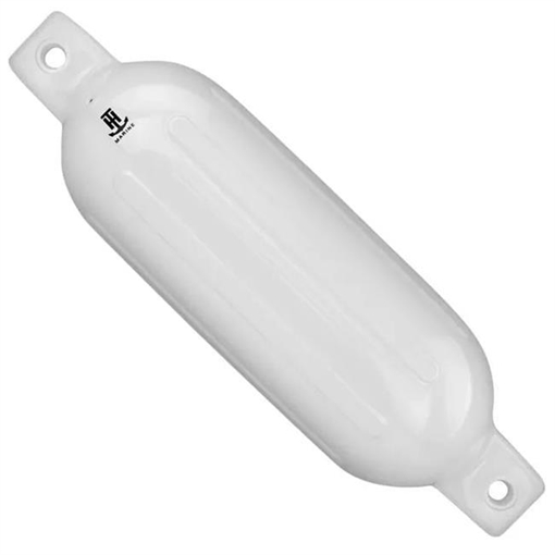 T. H. MARINE RIBBED BOAT FENDER INFLATABLE - 6.5"X23" WHT BE-GE-52183-DP