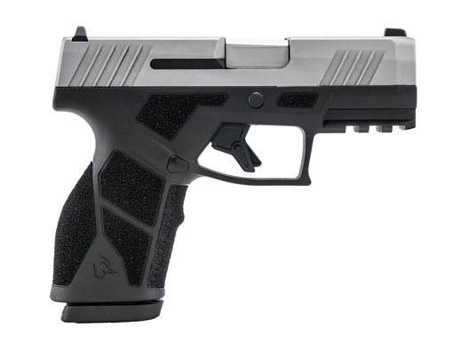 Taurus USA GX2, Semi-automatic, Striker Fired, Compact, 9MM, 3.38" Barrel Length, Matte Finish, Silver and Black, Manual Safety, White Dot Front Sight with Drift Adjustable Rear Sight, 10 Rounds, 2 Magazines 1-GX2939-10