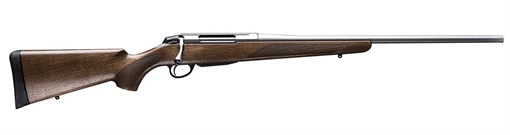 Tikka T3x Hunter Full Size 243 Win 3+1 20" Matte Stainless Fluted Threaded Barrel, Matte Drilled & Tapped Stainless Steel Receiver, Fixed Oiled Walnut Wood Stock, Right Hand JRTXA71520MT