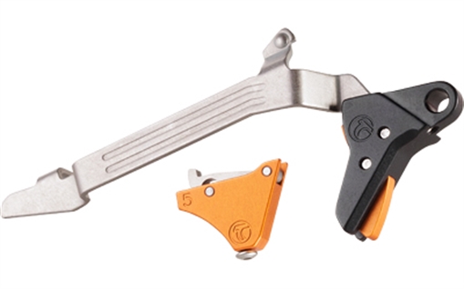 Timney Triggers Alpha Competition Trigger, Anodized Finish, Orange, Fits Glock Gen 5 20/21/29/30/40/41 ange Alpha Glock 5-Large-Or