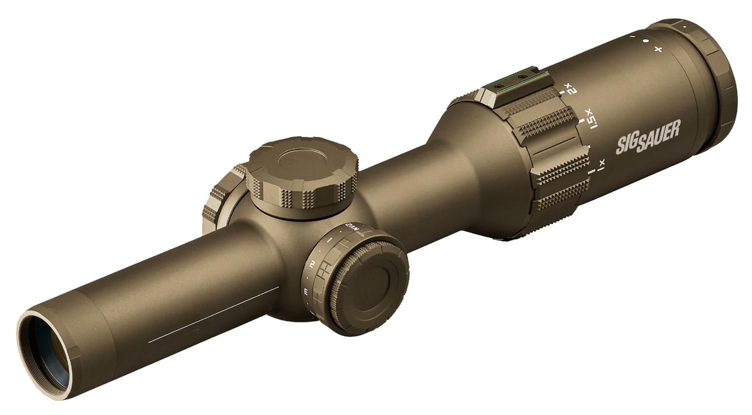 Sig Tango6T Rifle Scope SOT61231, 1-6x24mm, 30mm Tube, Illuminated Horseshoe Dot 5.56/7.62 Reticle