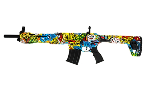 Tokarev Shotguns TAR 12 SP, Semi-automatic Shotgun, AR, 12 Gauge, 3" Chamber, 18.5" Barrel, Splatter Camo, Synthetic Stock, 3 Choke Tubes, Front/Rear Flip Sights, 5 Rounds 21000428
