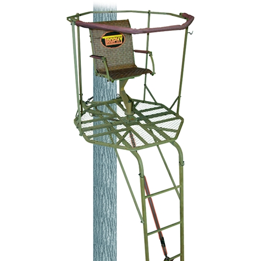 Trophy Treestands Trophy Treestands Aimer 360 Ladderstand Single Person 16 ft. TL108