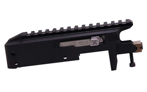 True Precision TP22, 10/22 Receiver, Semi-automatic, 22LR, Aluminum 7075 Construction, Anodized Finish, Black Receiver, Silver Bolt and Charging Handle TP-1022CMPRC-BLSS