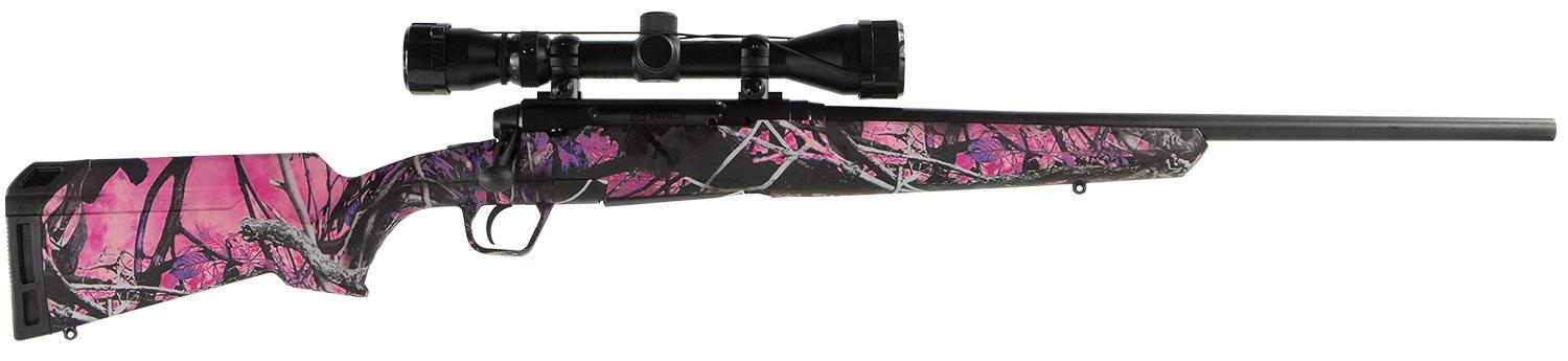 Savage Arms Axis XP Compact Bolt Action Rifle w/Scope 57271, 223 Rem, 20", Muddy Girl Finish, 4 Rds