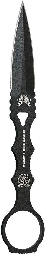 Benchmade Skeletonized Dagger w/Plain Edge Fixed Blade, Sand Finish Sheath (176BKSN SOCP)