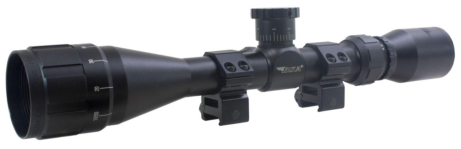 BSA Optics Sweet 17 Rifle Scope 1739X40AO, 3-9x, 40mm AO Obj, 1" Tube, 30/30 Duplex Reticle
