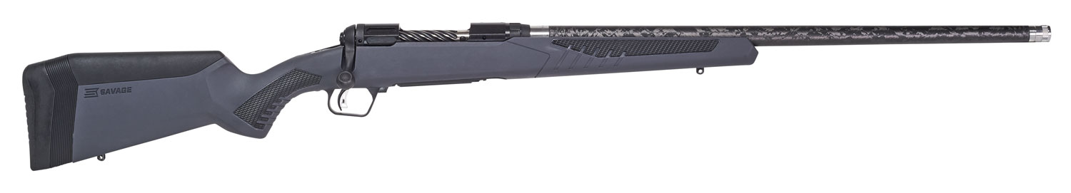 Savage 110 Ultralight Bolt Action Rifle 57577, 308 Win, 22", Gray AccuStock, Black Finish, 4 Rds