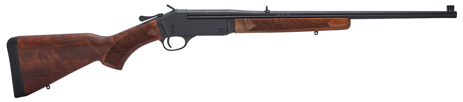Henry Single Shot Youth Lever Rifle H015Y243, 243 Win, 22", Walnut Stock, Blued Finish, 1 Rd