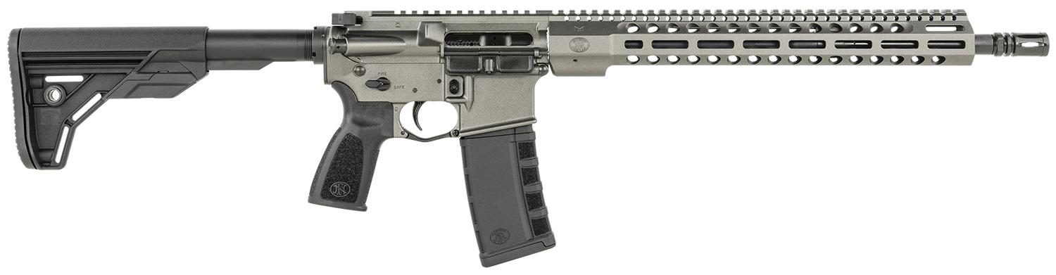 FN 15 Tac3 Semi-Auto Rifle 36100652, 5.56x45mm NATO, 16", Collapsible Stock, Gray, 30 Rds