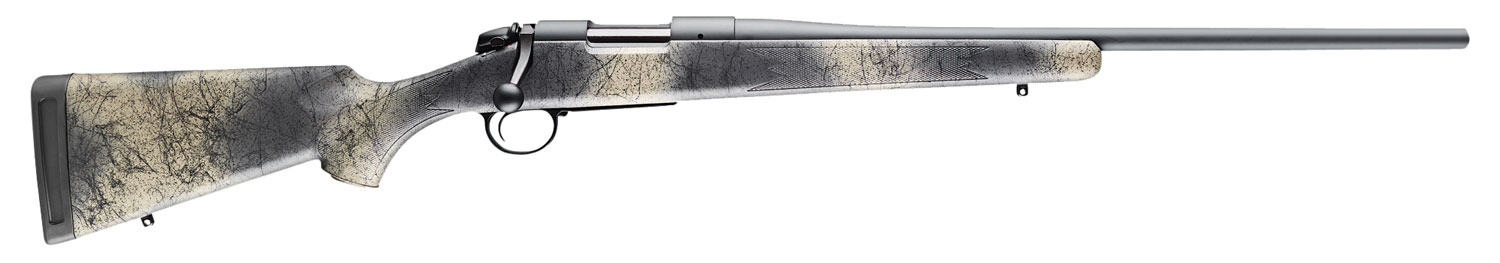Bergara B-14 Hunter Wilderness Bolt Action Rifle B14S112, 6.5 Creedmoor, 22", Woodland Camo Stock, Gray Cerakote Finish, 4 Rds