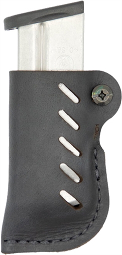 VERSACARRY LEATHER MAG HOLDER SINGLE STACK W/ FLEX VENT BLK 71101