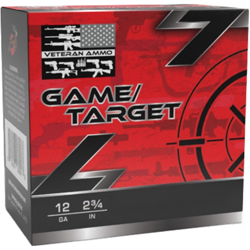 Veteran Ammo Game & Target Load 12 ga. 2.75 in. 1 oz. 1300 FPS 7.5 Shot 25 rd. VETSS-12G-7.5-1OZ