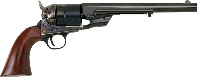 Cimarron Richards Transition Conversion Revolver CA9052, 45 Colt (LC), 8", Walnut Grips, Color Case Hardened, 6 Rds