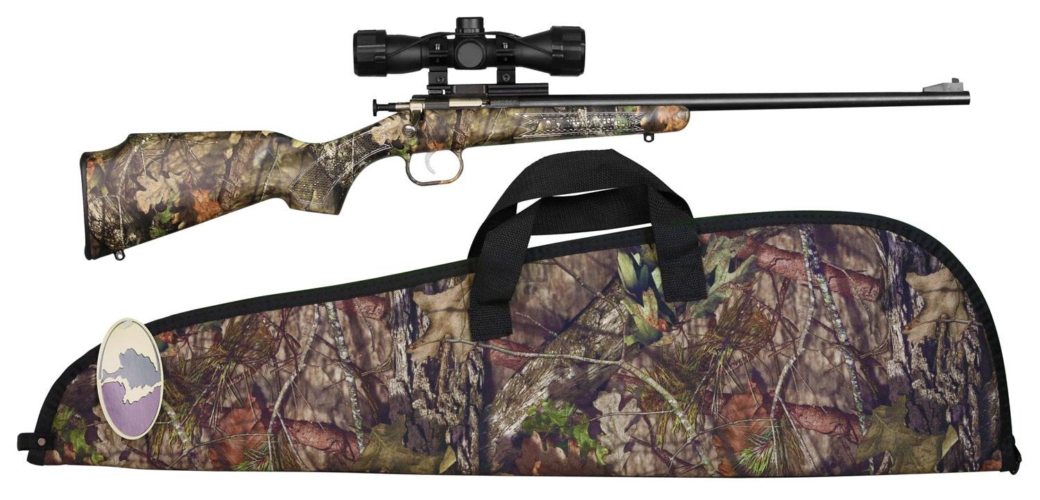 Crickett Package Youth Bolt Action Rifle KSA2163BSC, 22 LR, 16.12", 4x32mm Scope, Blued Finish, 1 Rd