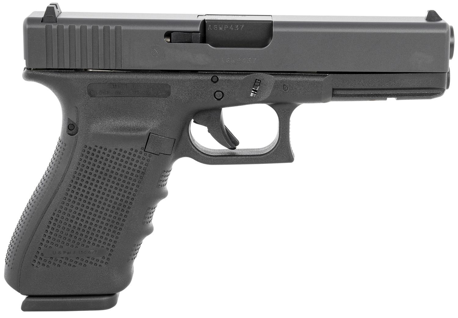 Glock G20 Gen4 Pistol UG2050203, 10mm Auto, 4.61", Picatinny Rail, Polymer Frame, Matte Black Finish, 15 Rds