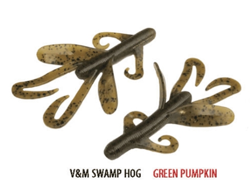 V&M BAITS B-SWAMP HOG 3.5" 10BG GRN PUMPKN BSWHGP10