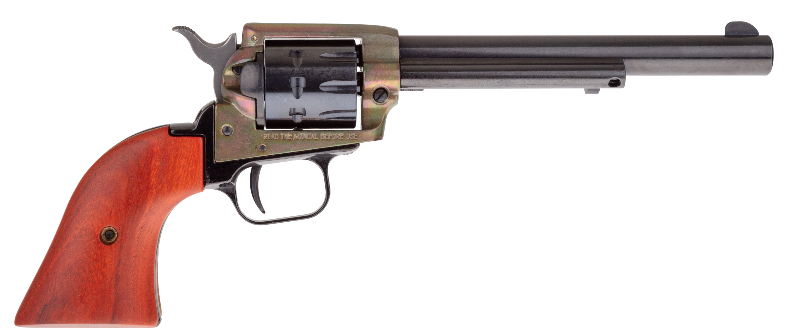 Heritage Rough Rider Single Action Rimfire Revolver RR2299CH6, 22 LR, 6.50", Cocobolo Grip, Black Finish, 9 Rd