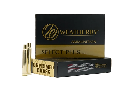 Weatherby Select Plus Unprimed Cases 300 Wthby Mag Rifle Brass 50/Box BRASS300CT50