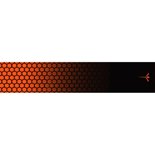 White Water Archery White Water Archery Honeycomb Fade Arrow Wraps Fade Orange 5 in. x 1.125 in. 15 pk. WWA1017/OR