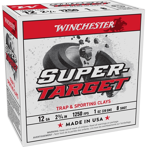 Winchester Winchester Super Target Load 12 ga. 2 3/4 in.1 oz. 8 Shot 25 rd. TRGT12508