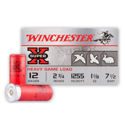 Winchester Super-X Heavy Game Load 12 ga. 1 1/8 Oz. 7.5 Shot 25 rd. XU12HT7