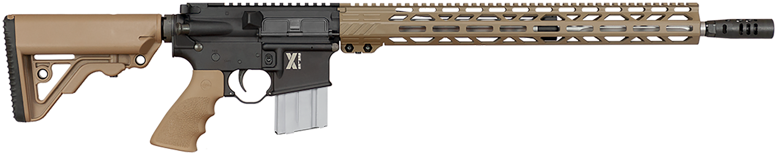 Rock River LAR-15M X-1 Semi-Auto Rifle XAR1751TV1, 223 Wylde, 18", Tan, Adjustable Stock, 20 Rds