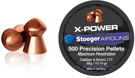Stoeger X-Power Pellets, .177 Cal / 4.5mm, 10.19 gr, 500 count (30368)