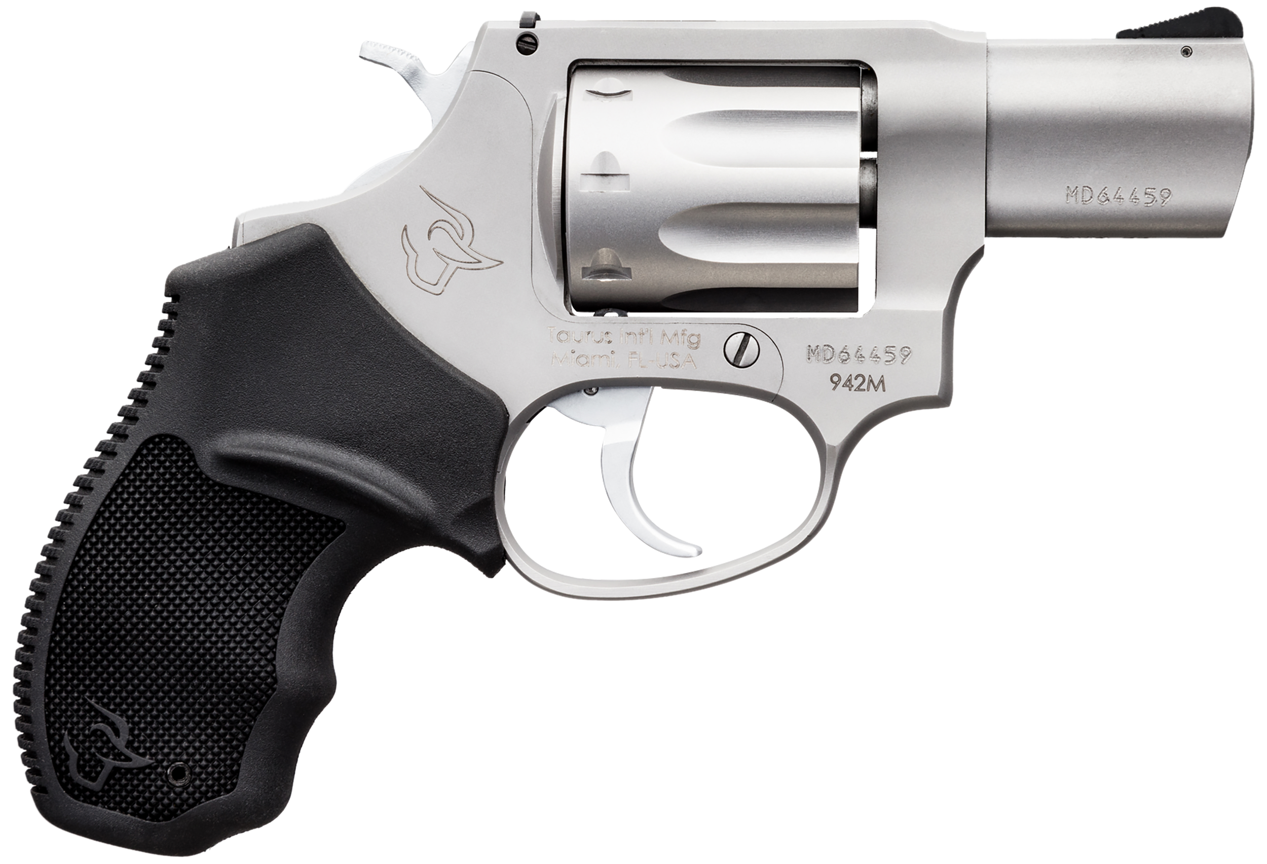 Taurus 942 Revolver 2942M029, 22 WMR, 2", Black Polymer Grip, Matte Stainless Finish, 8 Rd