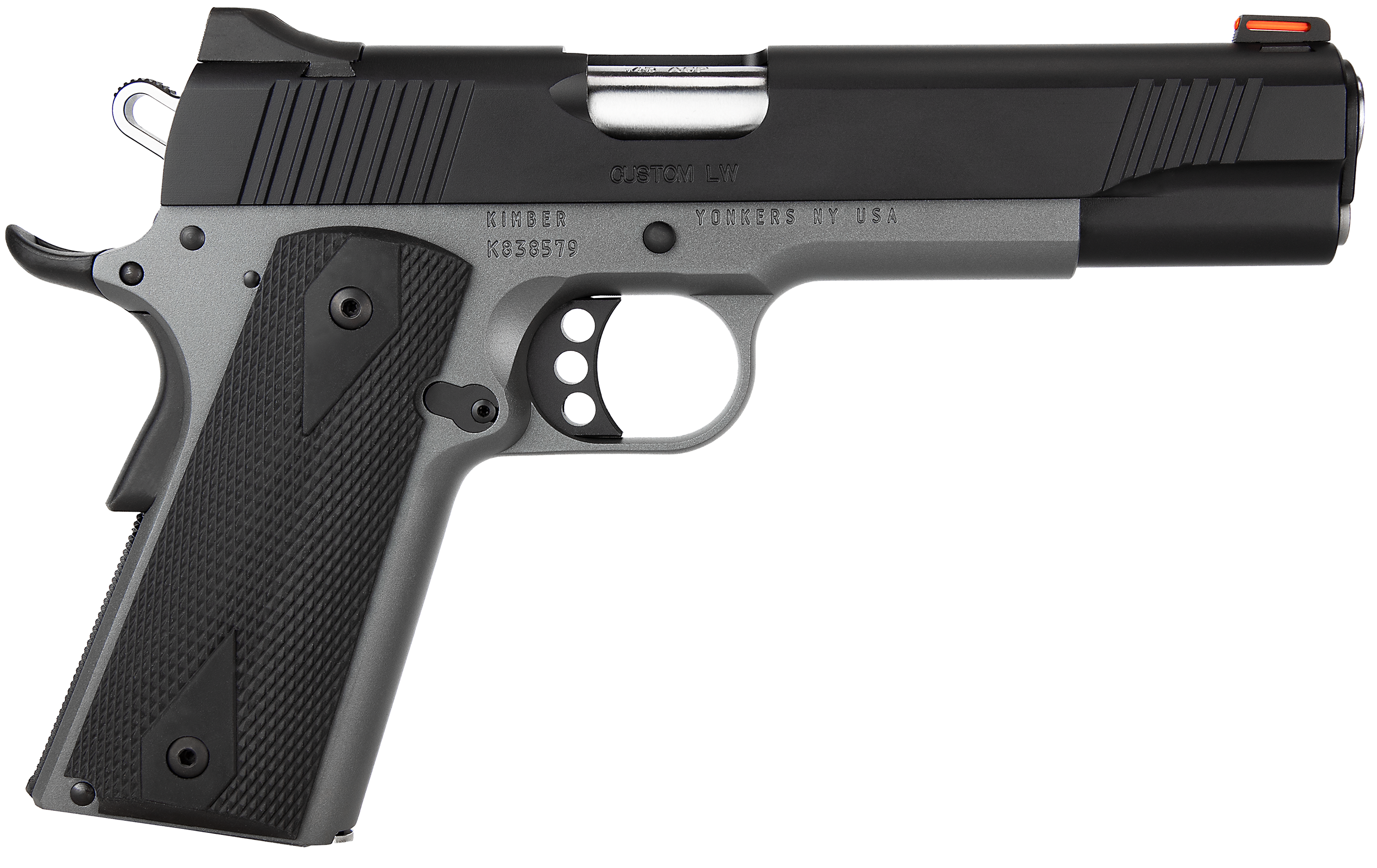 Kimber Custom LW Shadow Ghost Pistol 3700693, 45 ACP, 5", Black Grips, Two-Tone Finish, 8 Rd
