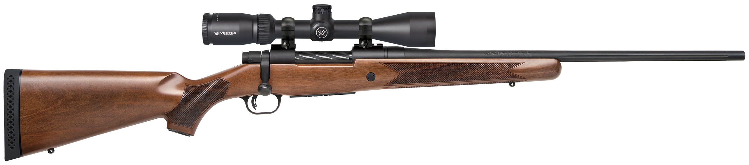 Mossberg Patriot Bolt Action Rifle w/Scope 28059, 25-06 Rem, 22", Walnut Stock, Matte Blued Finish, 5 Rds