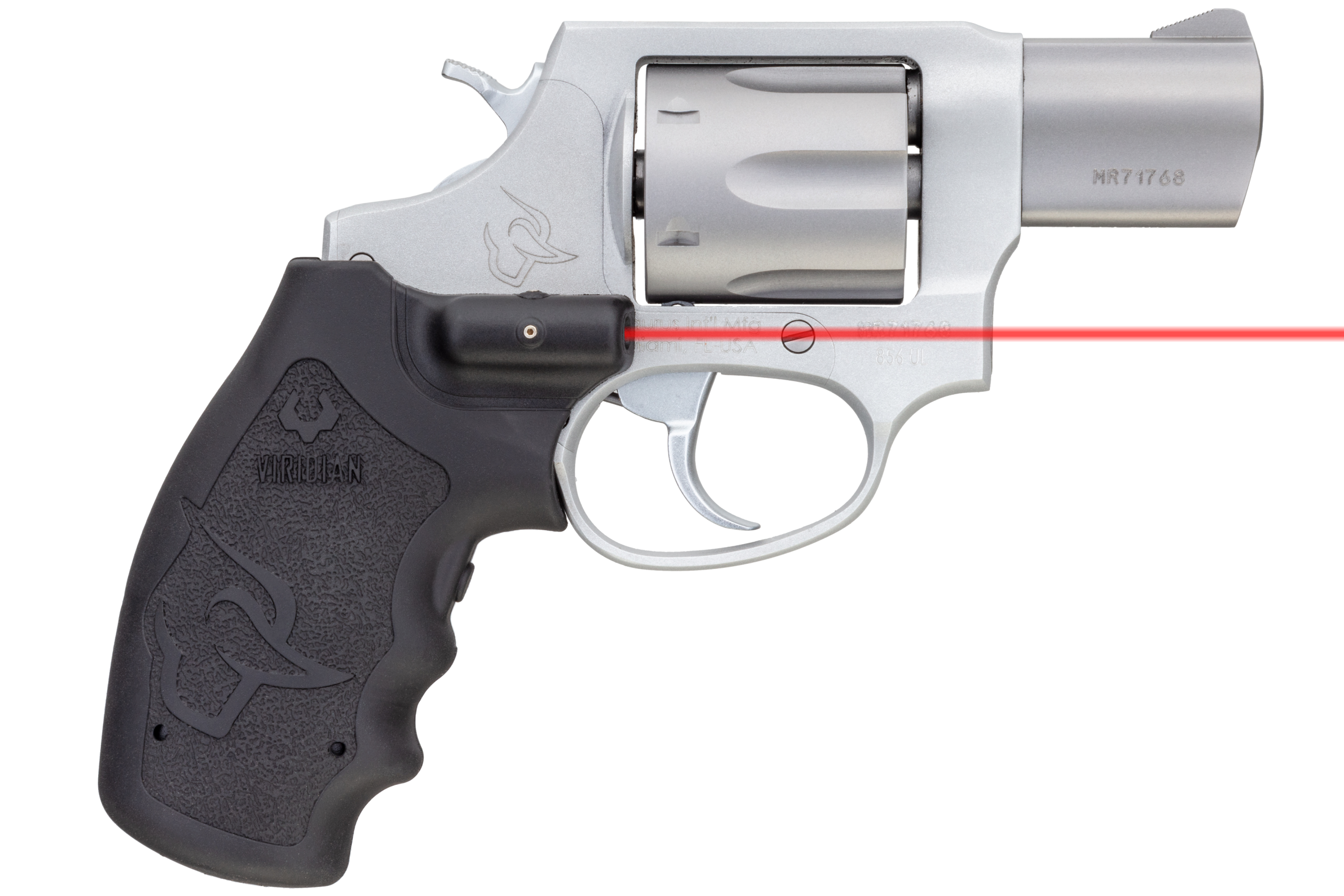 Taurus 856 Ultra-Lite Revolver 2856029ULVL, 38 Special +P, 2", Black Polymer w/Viridian Laser Grip, Matte Stainless Finish, 6 Rd