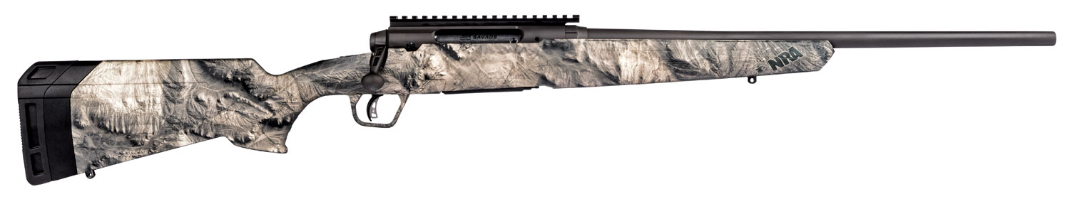 Savage Axis II Bolt Action Rifle 57482, 6.5 Creedmoor, 20", Camo Synthetic Stock, Gunsmoke Gray PVD Finish, 4 Rds